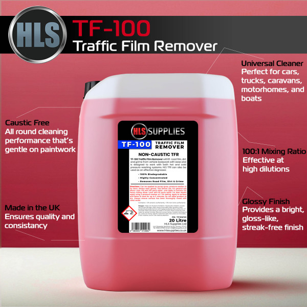 HLS TF-100 Traffic Film Remover Non-Caustic 20L