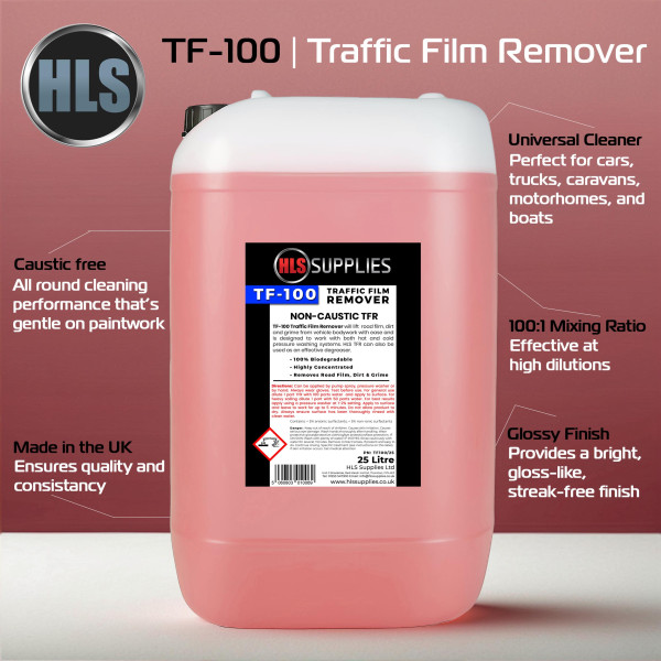 HLS TF-100 Traffic Film Remover Non-Caustic 25L